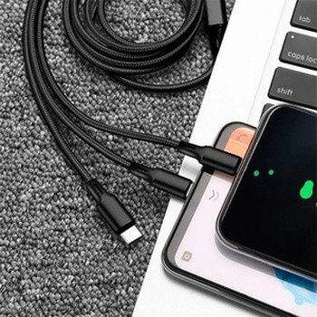 WuzuTech 3-in-1 Multi-Plug Charging Cable